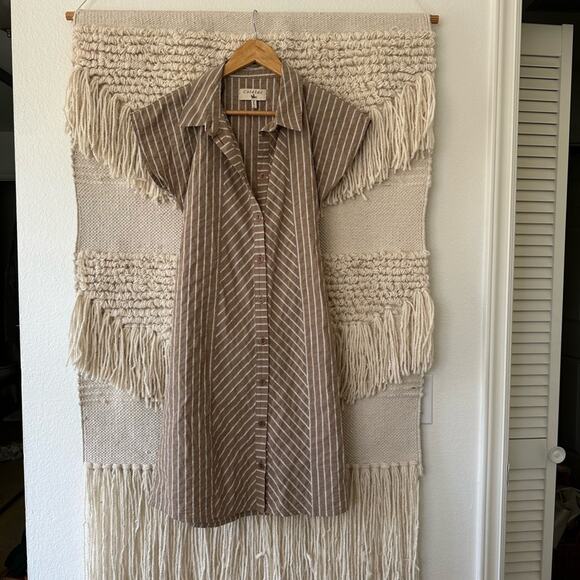 Cotelac Button Front Dress - Picture 1 of 6